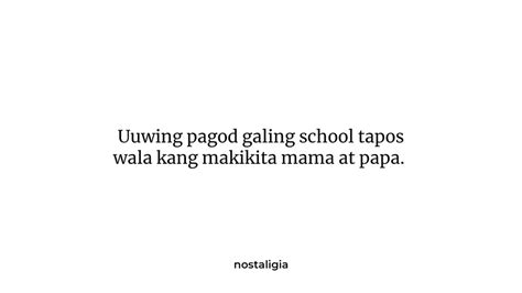 Pagod Galing School at Pinagod Ulit Ang Sarili Paguwi .